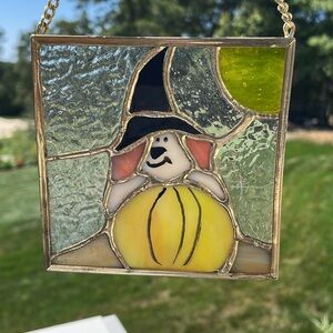 Halloween stained glass decor